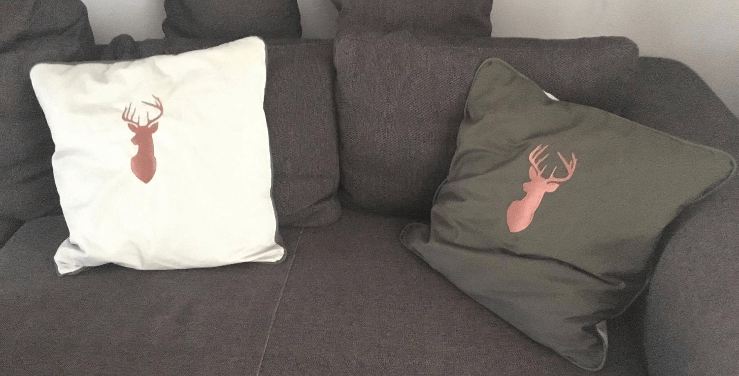 Kissen mit Hirschmotiv von Markus Michalski